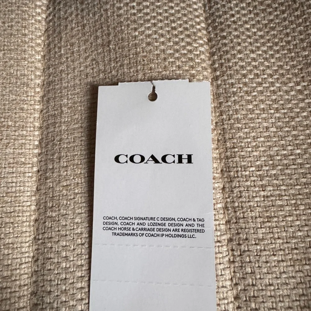 Coach Black Satchel with Gold Accents